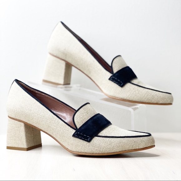 Tabitha Simmons Shoes - 🆕Tabitha Simmons Margot Linen Loafer Pumps 10